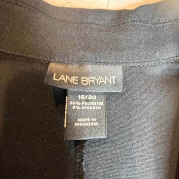 Lane Bryant Sz 18/20 A-Line Zip Up Suit Jacket Black - Picture 13 of 13